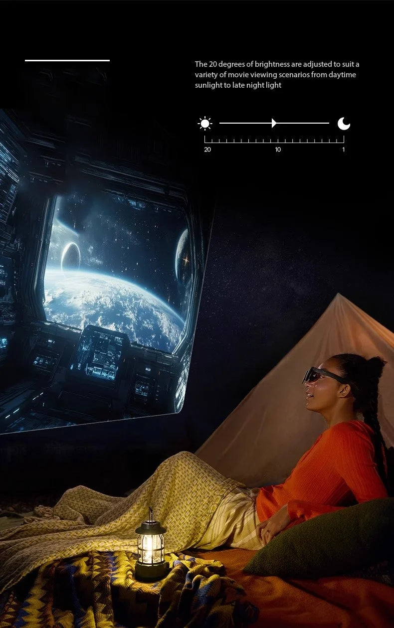 RayNeo AR Smart Glasses: 135-Inch Private Cinema Display for Gaming (3S Pro) Tidesmit