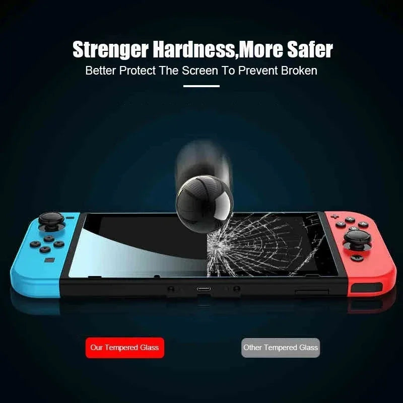 Nintendo Switch Screen Protector - 9H Tempered Glass Anti-Scratch Film Tidesmit
