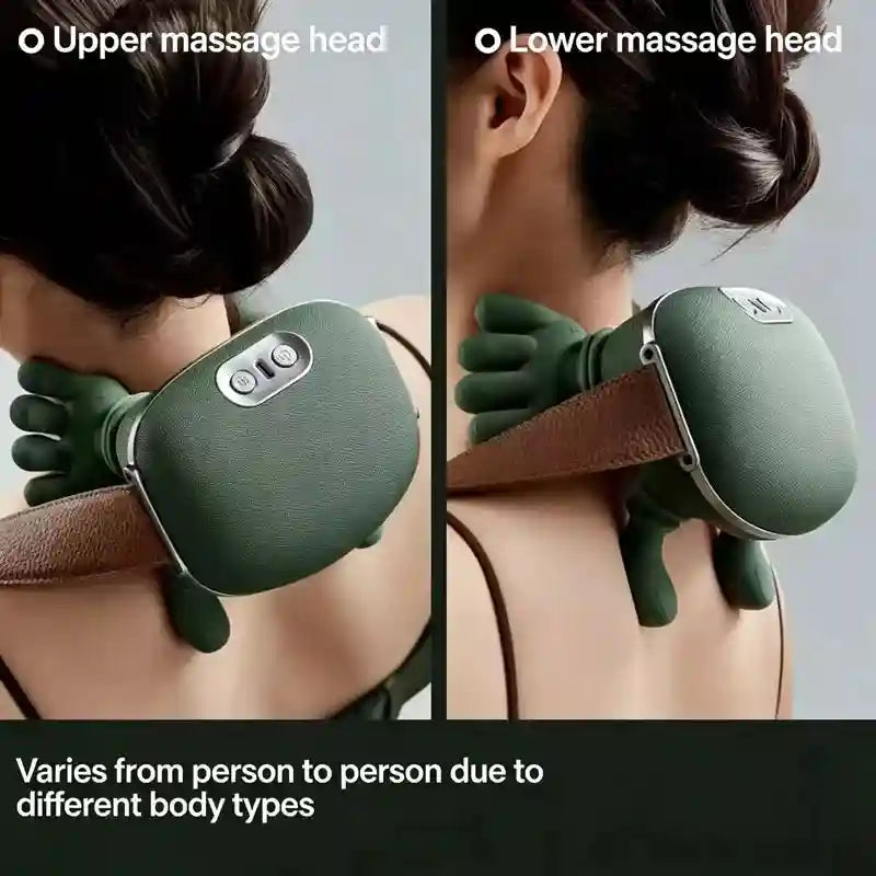 Deep Tissue Neck and Shoulder Massager | Wireless Heat Therapy Device Massage Roller Tidesmit