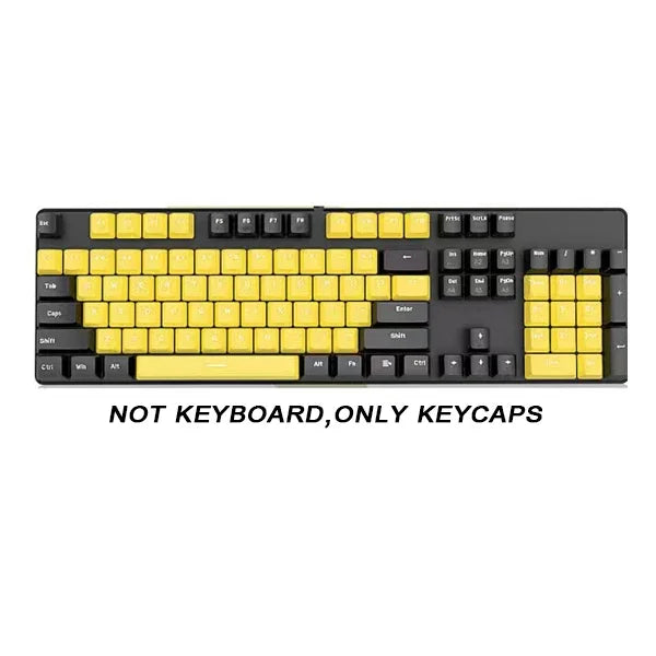 104 Key OEM Backlit Keycaps Set ABS Keycaps Double Shot Cyan White Key Caps for Mx Cherry Gateron Switch Mechanical Keyboard Kit