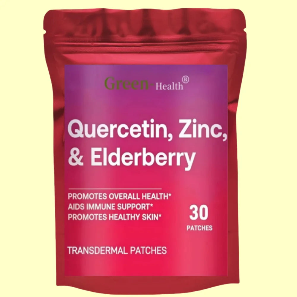 Quercetin Transdermal Patches Elderberry Zinc Immune Support For One Month Supply Health And Beauty Supplement 30 Patches