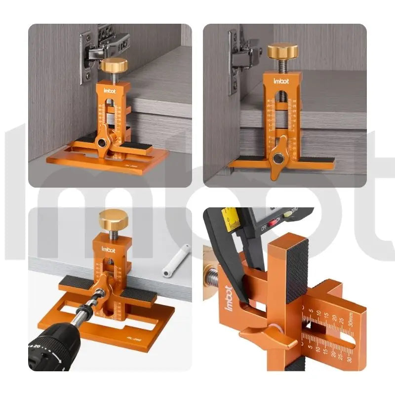 Imbot Cabinet Door Installation Aid Woodworking Fixed Multi-Functional Cabinet Wardrobe Door Artifact Quick Positioning Tool