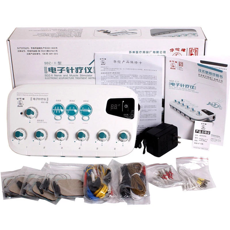 Electro Acupuncture Stimulator – 6 Channel Portable Wellness Tool Relaxation Treatment Tidesmit