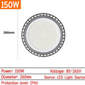 High Bay Lights 100W/150W/200W/300W UFO LED Super Bright Commercial Industrial Lamps Market Warehouse Garage Industrial Lighting