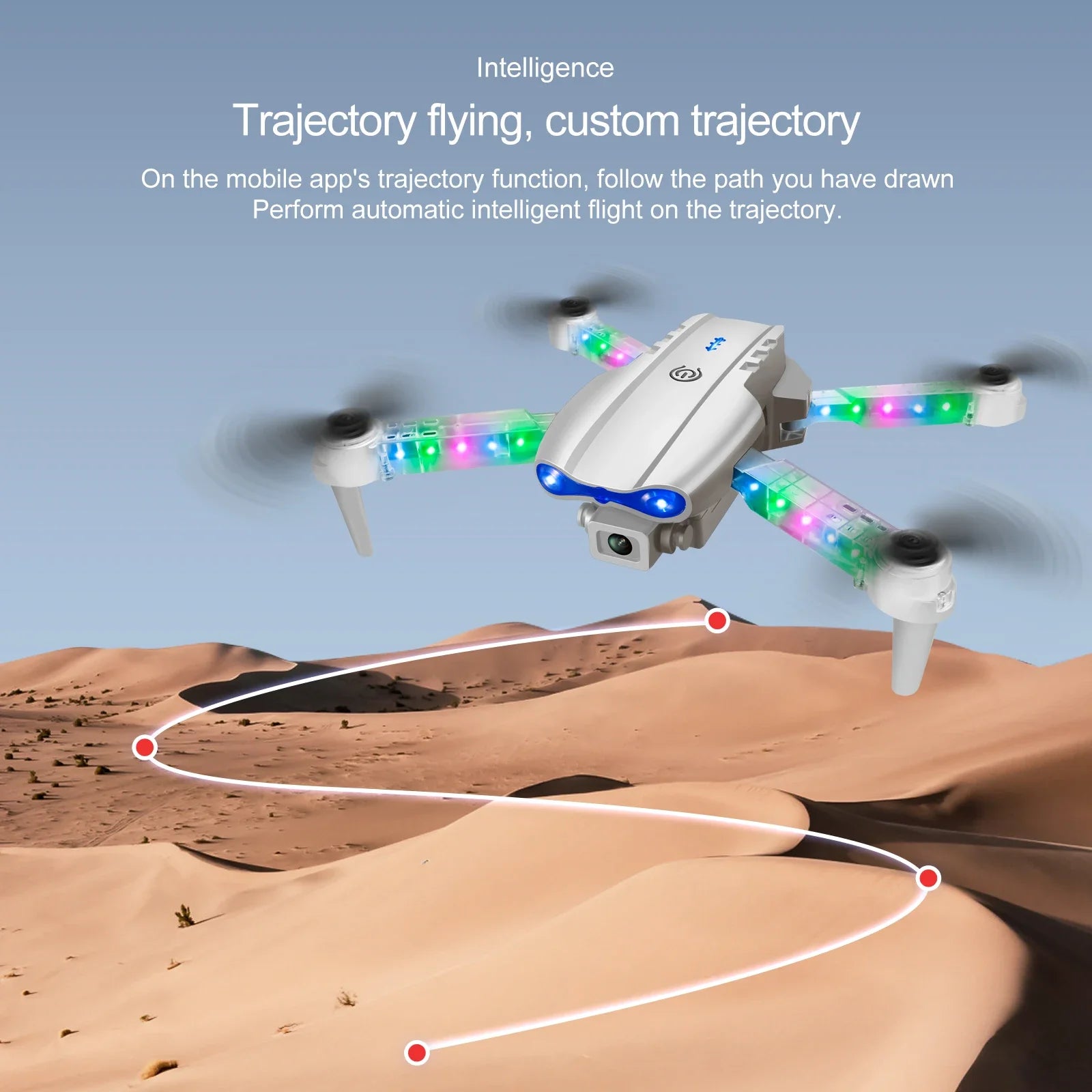 4K Camera Drone - Foldable RC Quadcopter with Obstacle Avoidance Tidesmit