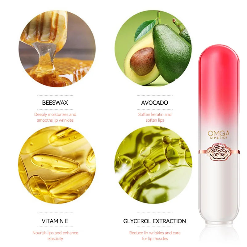 Color Changing Lip Balm - Moisturizing Peach Treatment by Tidesmit Lip Care Tidesmit