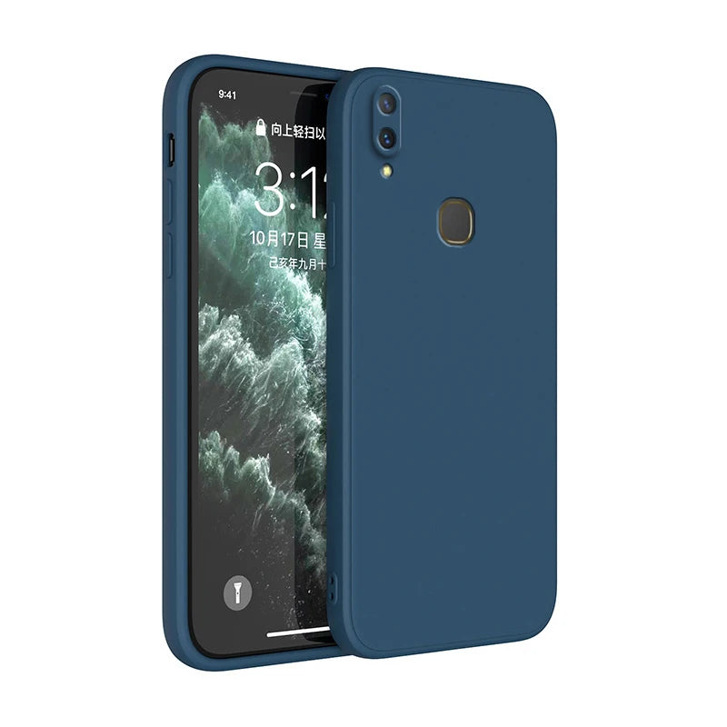 Liquid Silicone Phone Case for Xiaomi Redmi - Shockproof Cover Dark Blue Tidesmit