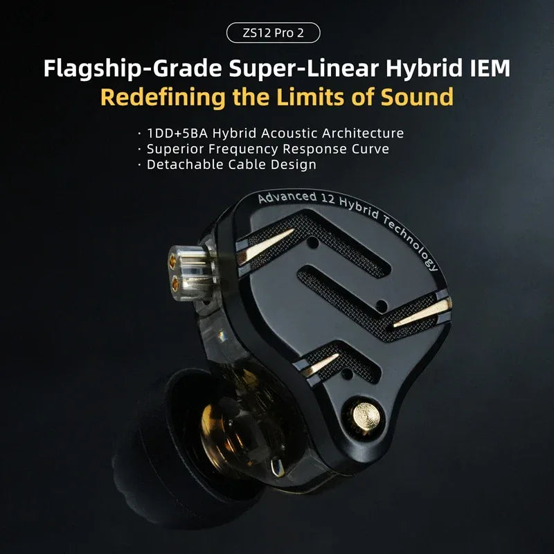Wired Hybrid IEM Earphones HiFi Bass Gaming Audio | Tidesmit Tidesmit