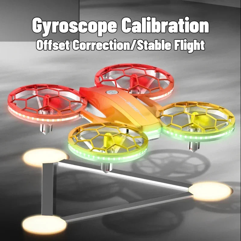 RC Stunt Drone for Kids with LED Lights - Durable Quadcopter Blue/Red/Violet Tidesmit