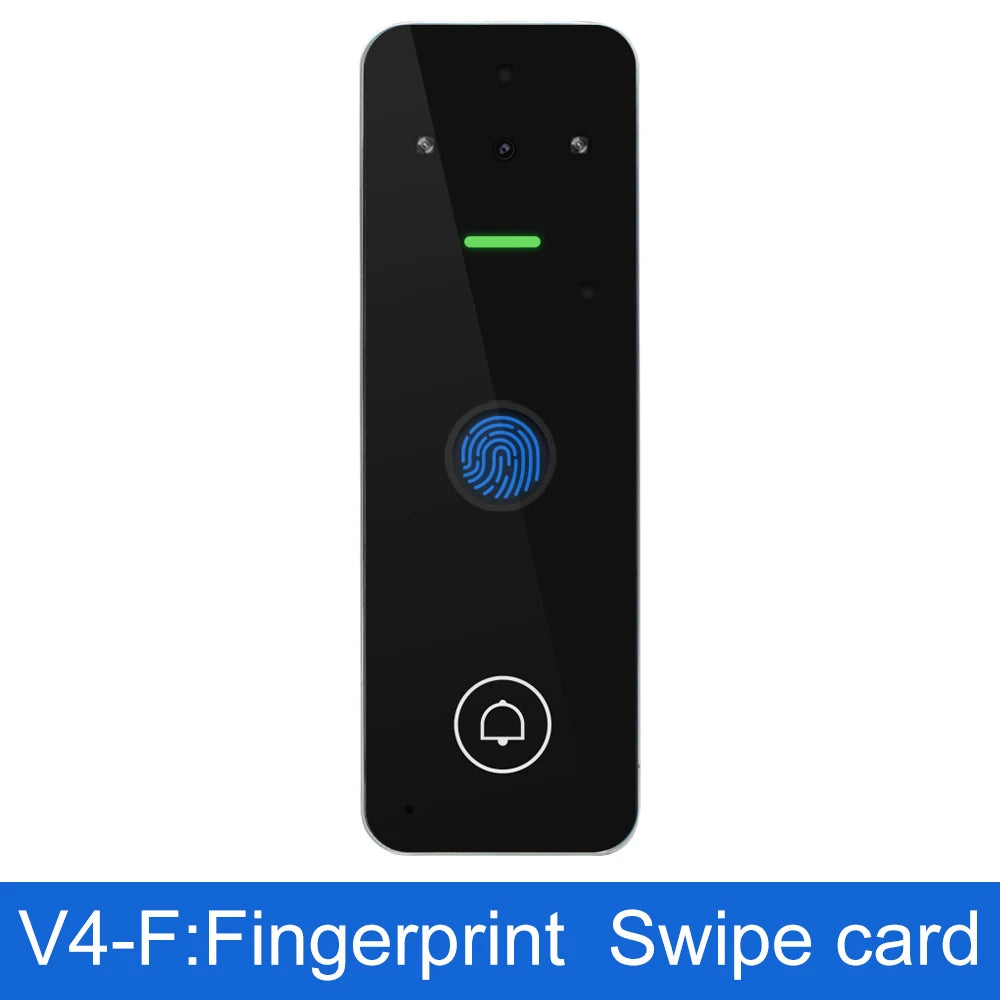 Wifi Home Video Intercom 1080P Video Doorbell Camera Biometric Fingerprint Access Control System Apartment Tuya Smart Life IP65