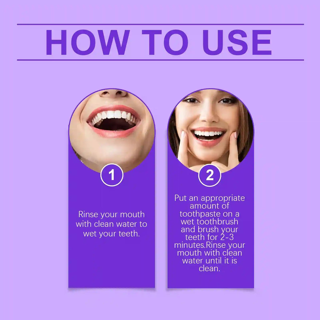 Tidesmit purple niacinamide teeth whitening toothpaste for plaque removal and fresh breath