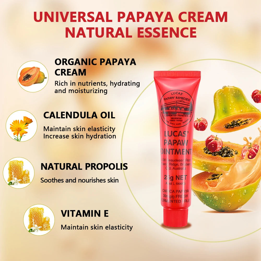 Lucas Papaw Lip Balm Treatment 25g - Moisturizing Lip Care Set Lip Care Tidesmit