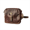Fashion vintage outdoor daily genuine leather men's small phone shoulder bag designer handmade luxury cow leather crossbody bag
