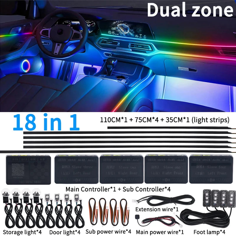 Professional LED Ring Light Kit with Adjustable Color Temperature 18 in 1 Symphony Tidesmit