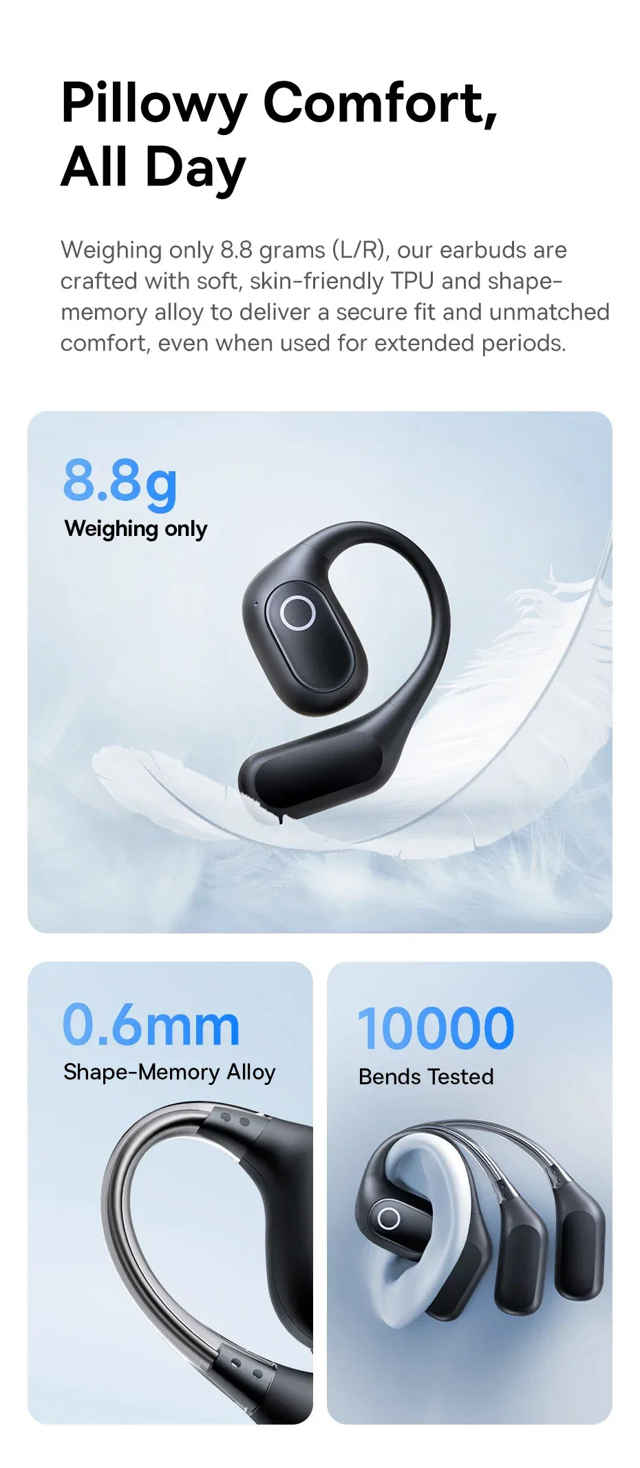 Open Ear Bluetooth Wireless Sports Headphones IPX5 by Tidesmit Tidesmit
