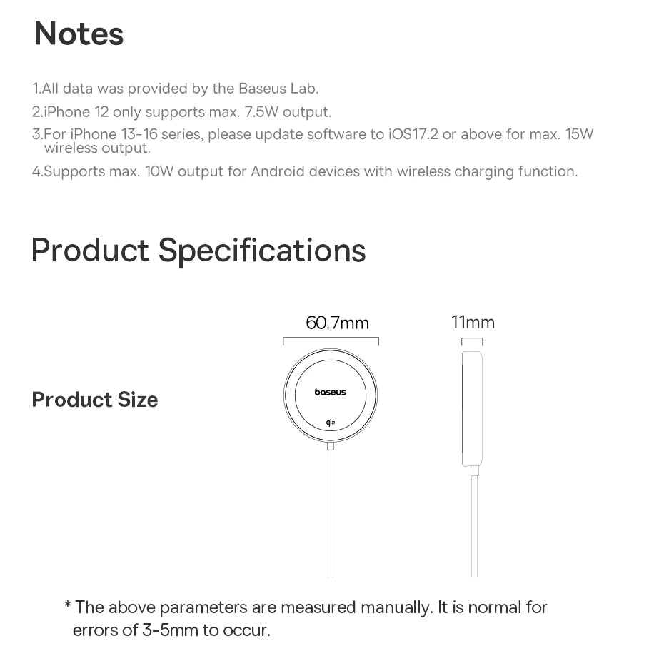 Magnetic Wireless Charger for iPhone 16 15 with Stand | Tidesmit Tidesmit