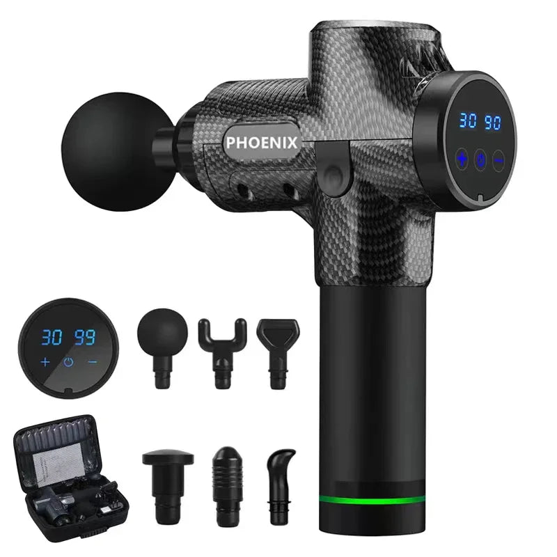 Deep Tissue Massage Gun for Muscle Recovery, 6 Heads - Tidesmit Body Shaping Massage Equipment G6 Carbon 1 Tidesmit