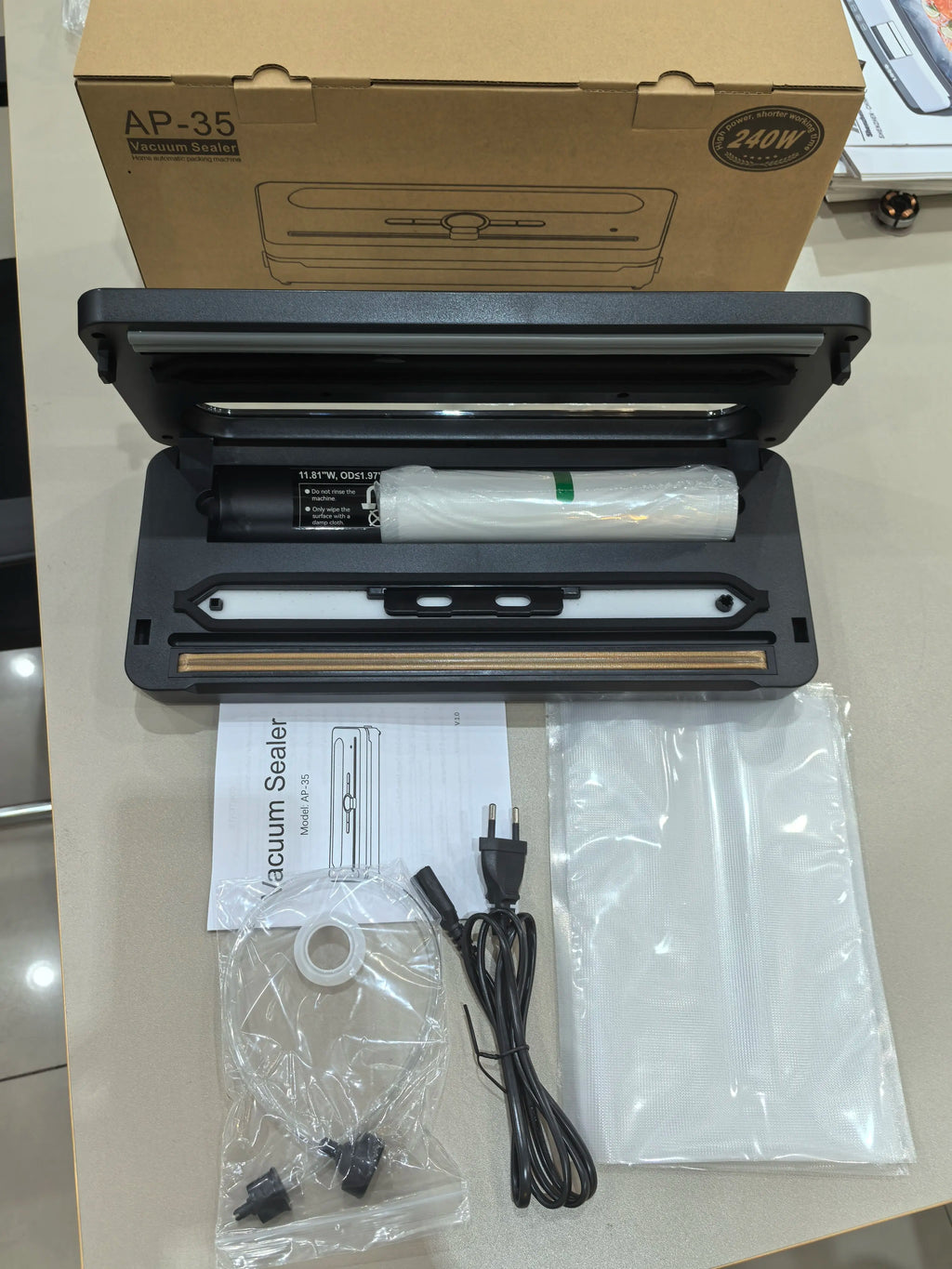 240W Dual‑Pump Vacuum Sealer Machine Automatic Food Sealer Dual Seal External Vacuum For Home Commercial Food Storage
