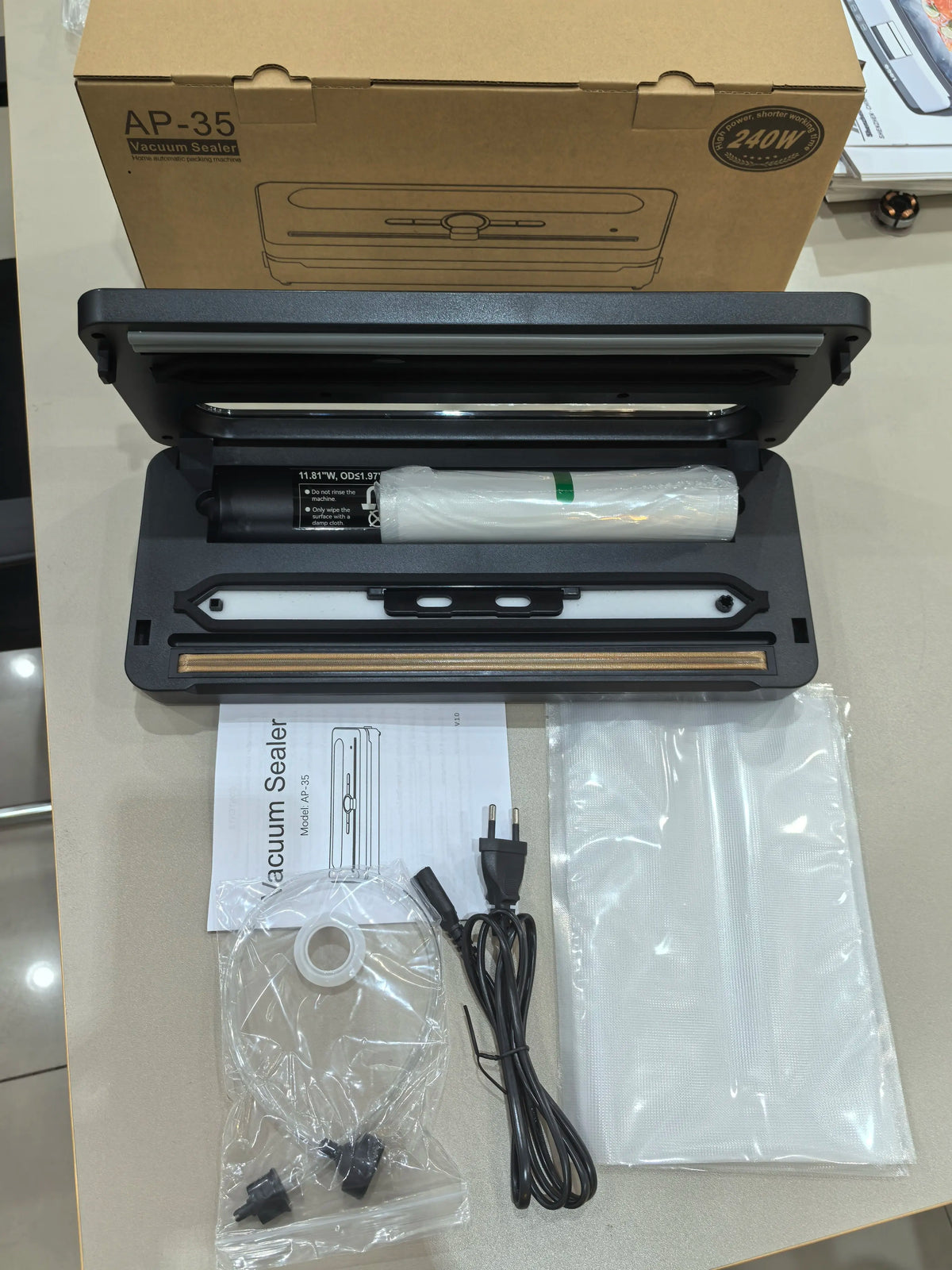 240W Dual‑Pump Vacuum Sealer Machine Automatic Food Sealer Dual Seal External Vacuum For Home Commercial Food Storage