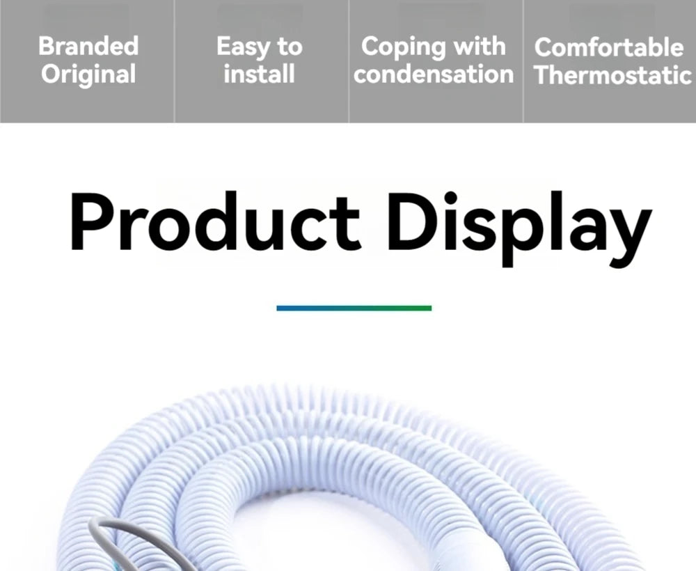 BMC G3 Series Heated Tubing For G3 CPAP BiPAP Machine Heated Air Range 20℃-37℃ CPAP Accessories Reduce Condensation Buildup