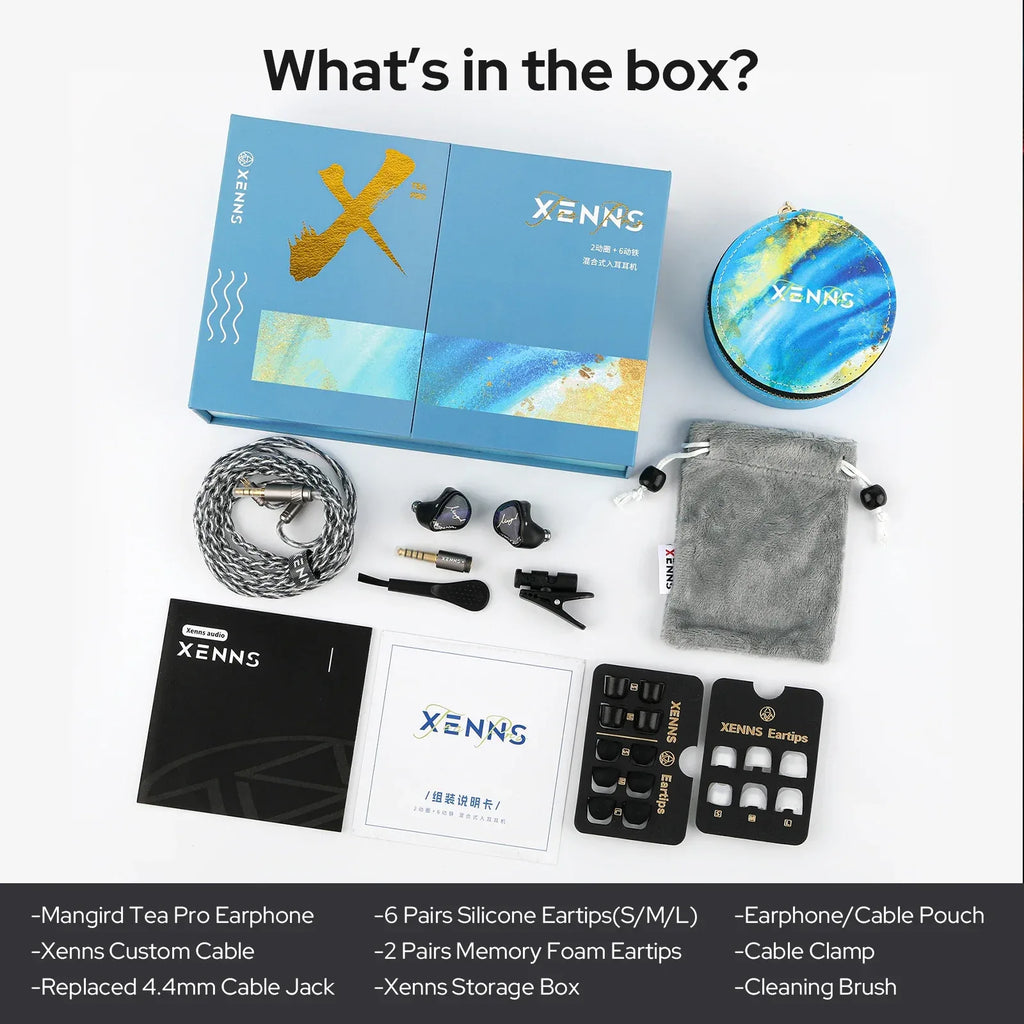 Xenns Mangird Tea Pro 8-Driver Hybrid HiFi Wired Earphones | Tidesmit Tidesmit