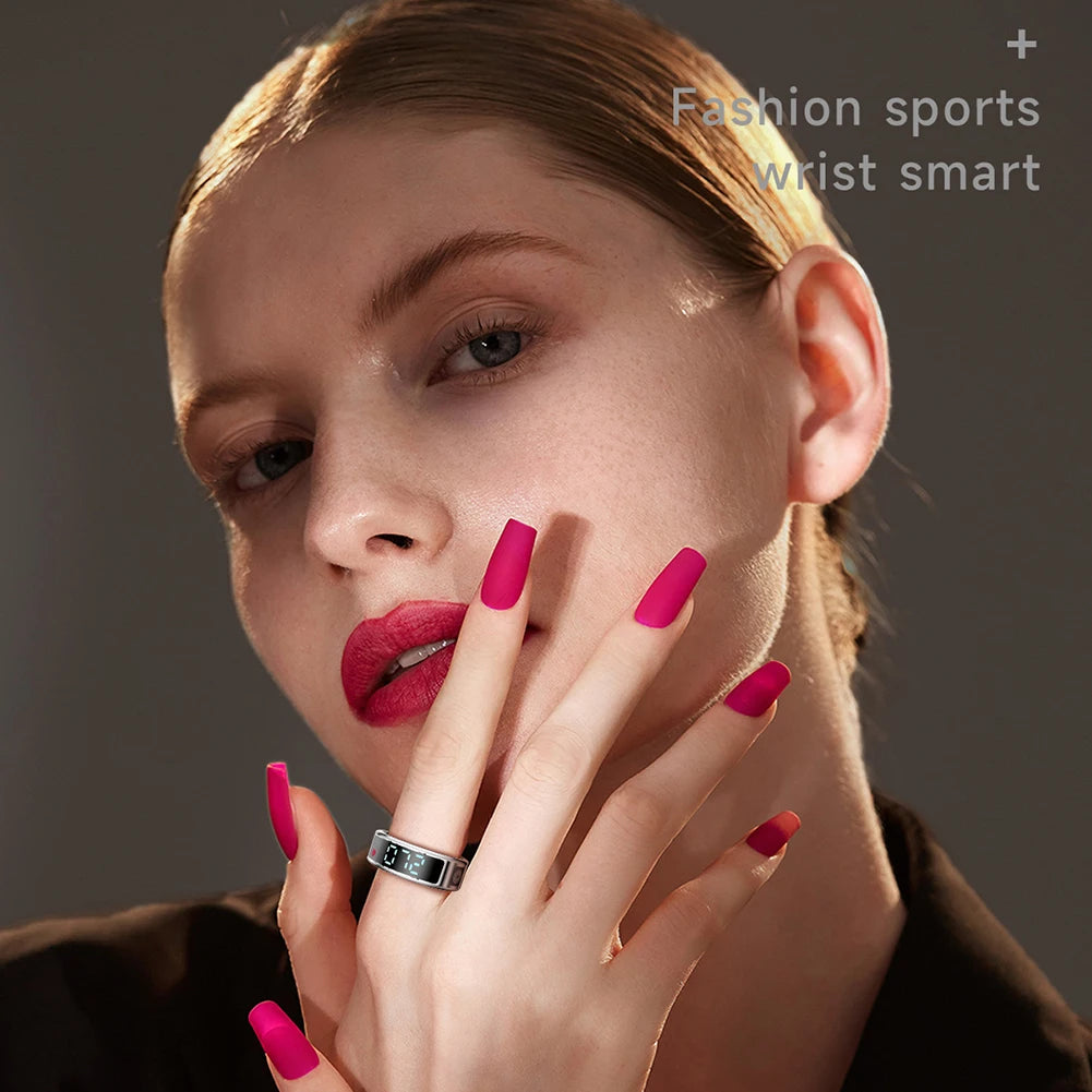Smart Health Ring Fitness Tracker | Heart Rate & Blood Oxygen Monitor Tidesmit