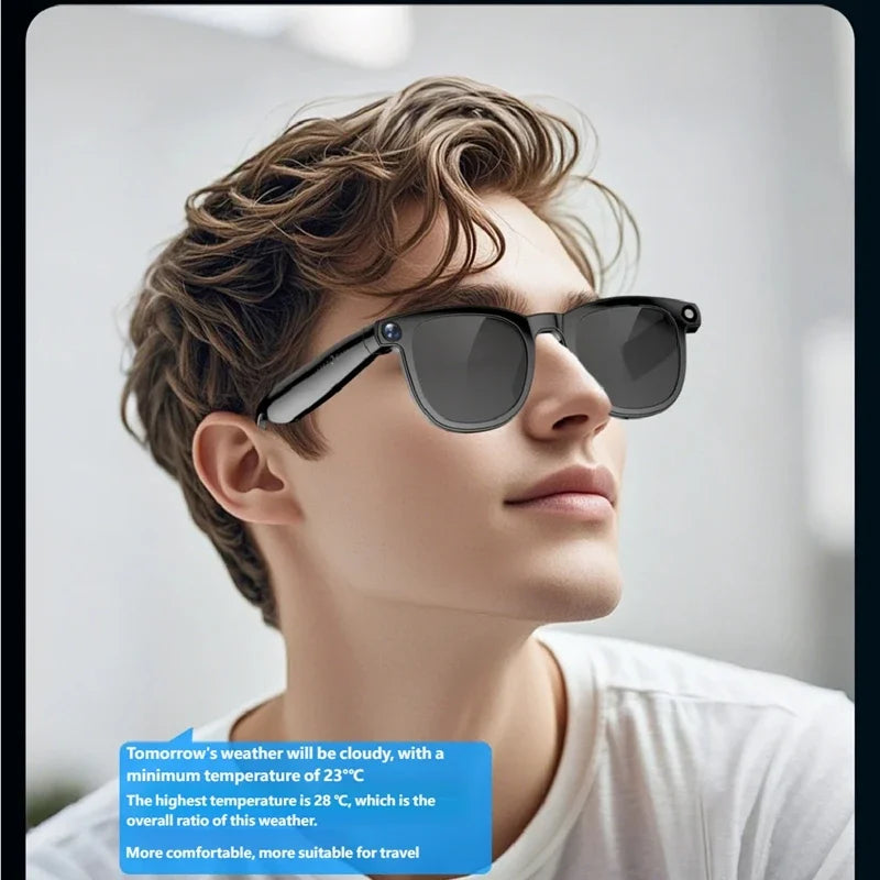 Smart Glasses with AI Voice Translation & Video Recording - Tidesmit Tidesmit