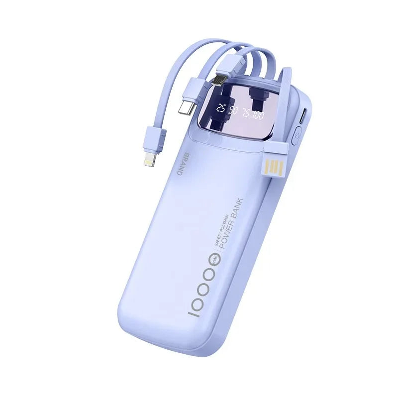 Portable Charger 10000mAh with Integrated USB-C Cable | Tidesmit Tidesmit