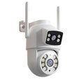 8MP 4K Dual Lens with Dual Screen Wifi Camera PTZ Wireless Outdoor Surveillance Camera Ai Human Detect Auto Tracking V380 App