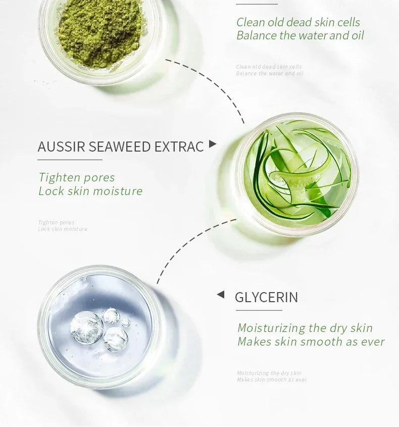 Matcha Exfoliating Peeling Gel | Deep Facial Scrub for Glowing Skin Scrubs Treatments Tidesmit