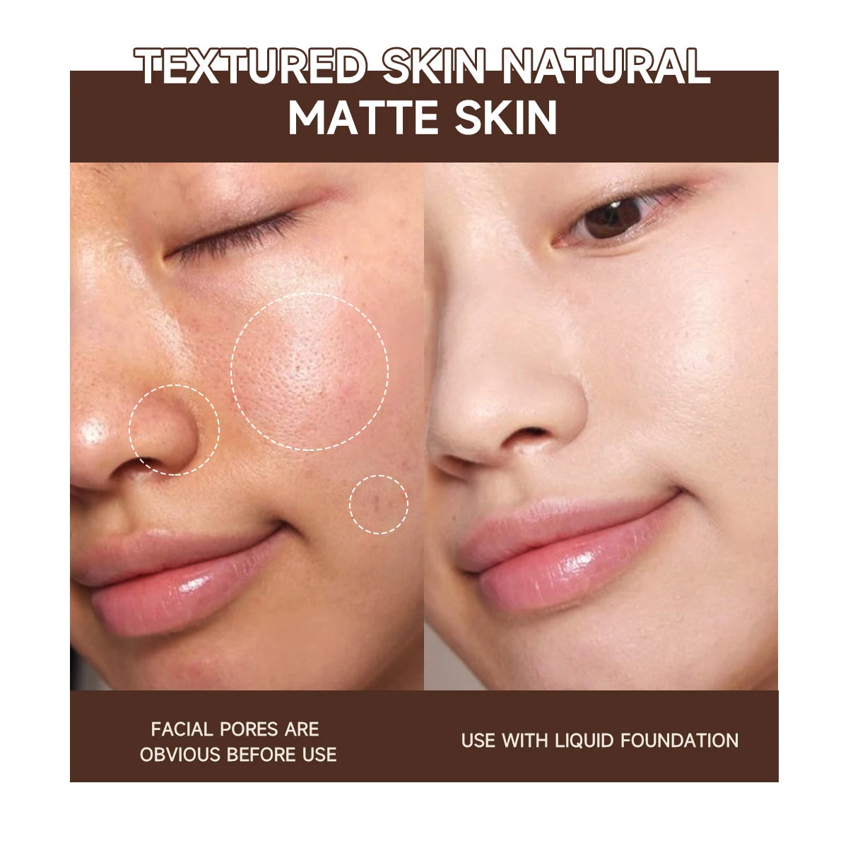 Tidesmit moisturizing pore-covering primer stick showing texture close-up for invisible smooth makeup base