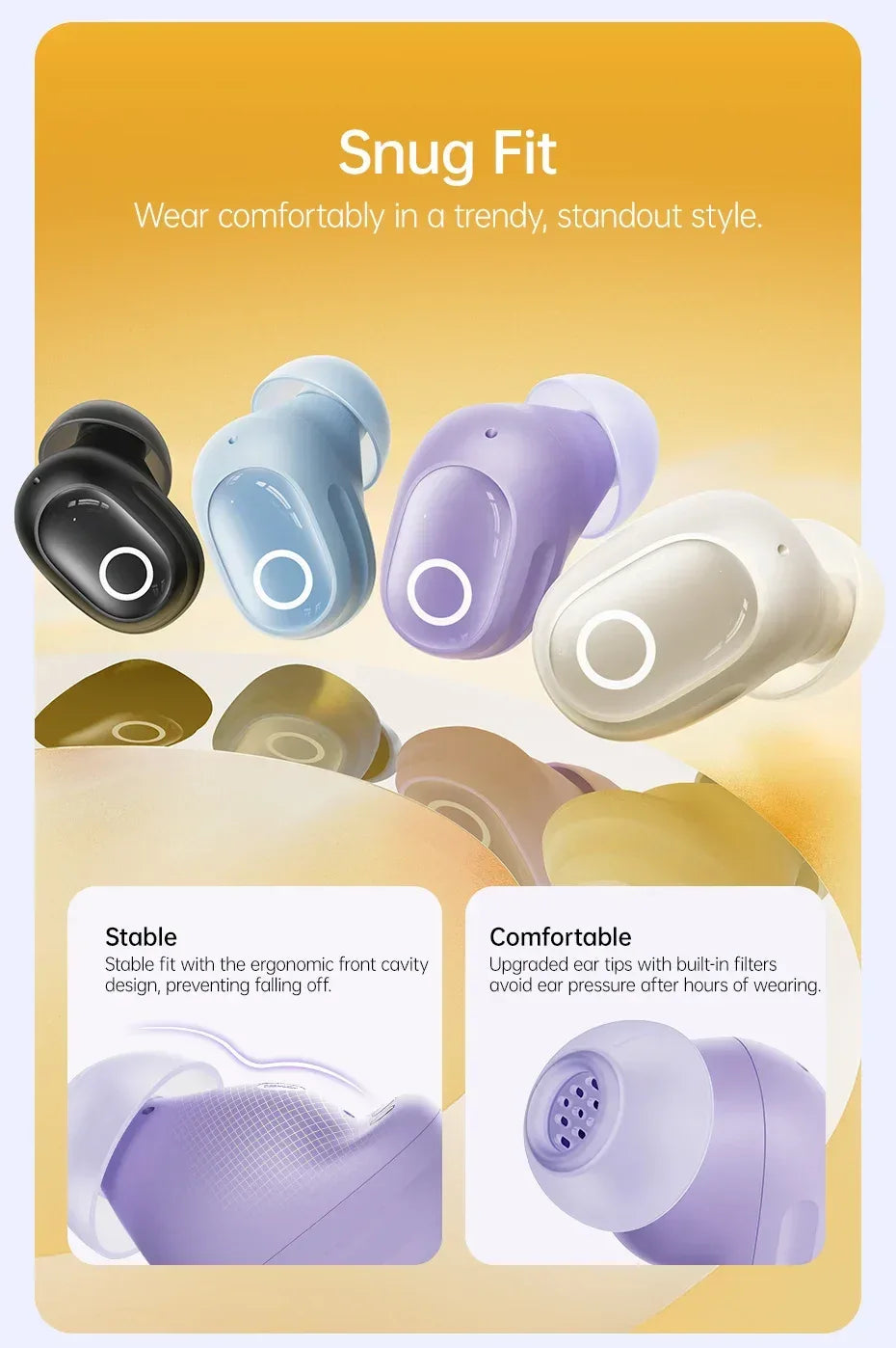 Wireless Earbuds Bluetooth 5.4 with 38H Playtime by Tidesmit Tidesmit