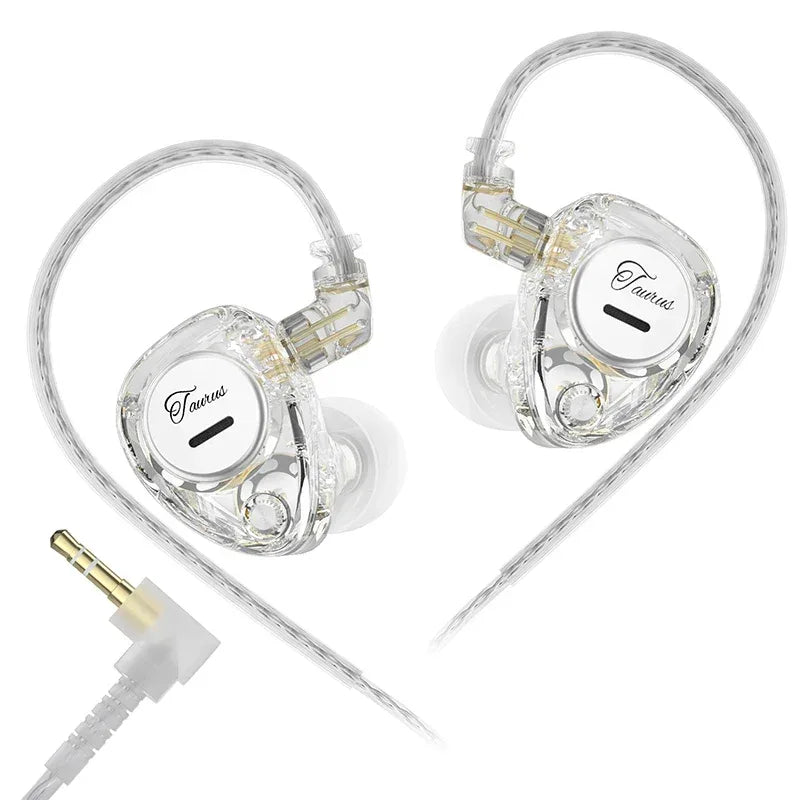 Tidesmit Dual Dynamic Driver Wired Earphones With Microphone Clear no mic Tidesmit