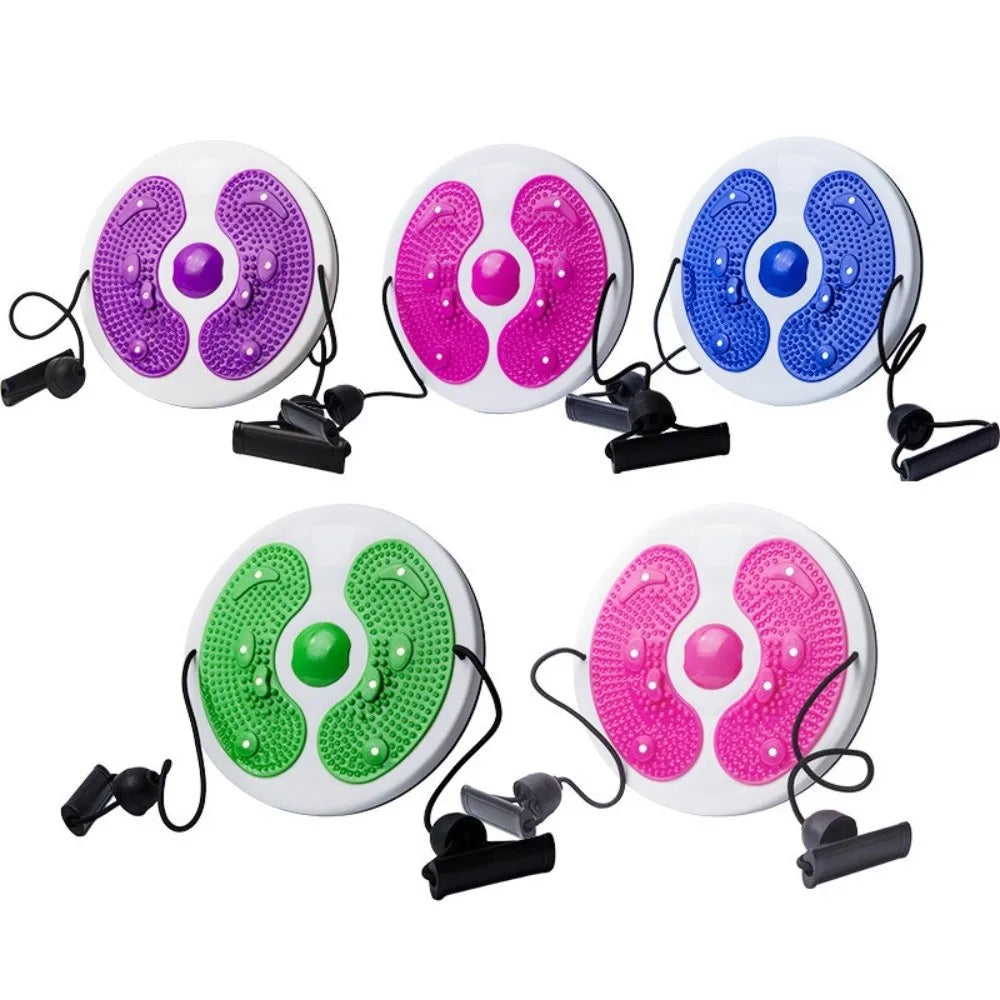 Waist Twisting Disc with Pull Ropes - Non-Slip Portable Fitness Tool Body Shaping Massage Equipment Tidesmit