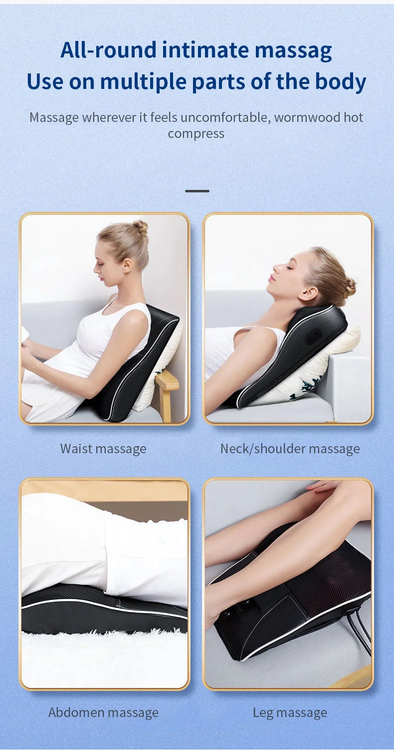 Electric Neck Massager with Heat Therapy & Vibration | Tidesmit Relaxation Treatment Tidesmit