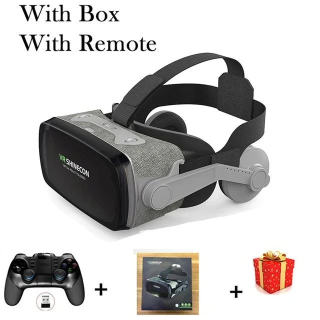 VR Headset for Smartphone - Immersive 3D Smart Glasses with Remote With Remote C Tidesmit