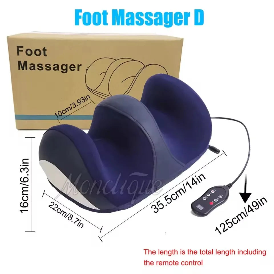 Electric Foot Massager with Shiatsu Kneading & Heat Therapy | Tidesmit Relaxation Treatment Foot Massager D Tidesmit