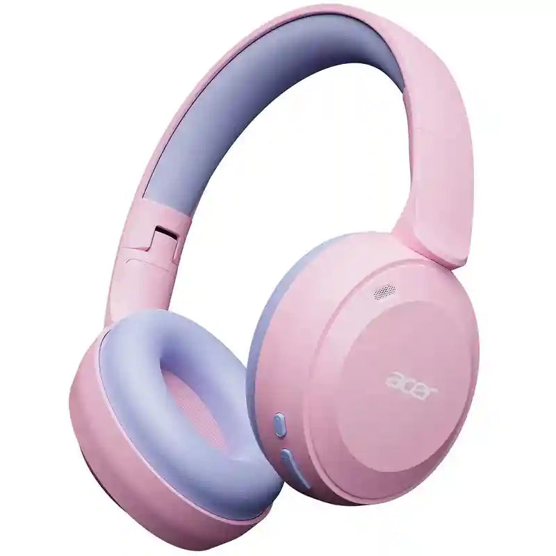 Kids Wireless Headphones, Volume Limited Bluetooth Over-Ear Headset PinkPurple Tidesmit