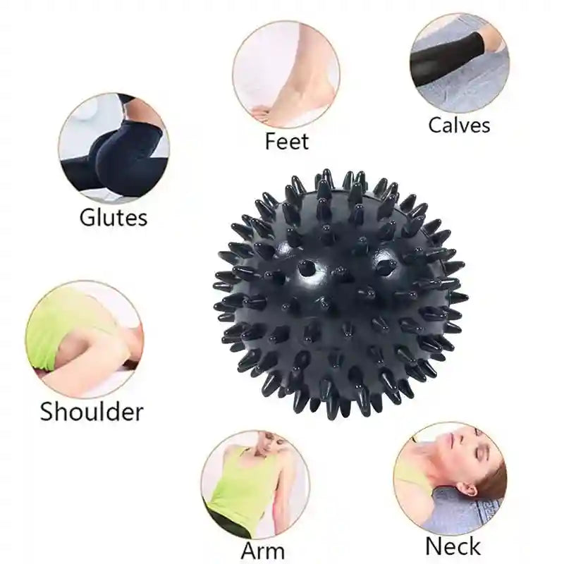 Spiky Massage Ball for Myofascial Release - 7.5cm Portable Wellness Tool Relaxation Treatment Tidesmit