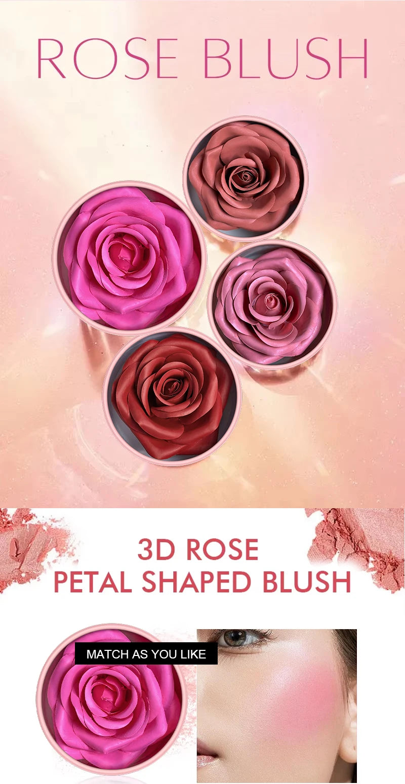 Tidesmit matte petal blush and highgloss contouring cream palette for sculpted face makeup texture close-up
