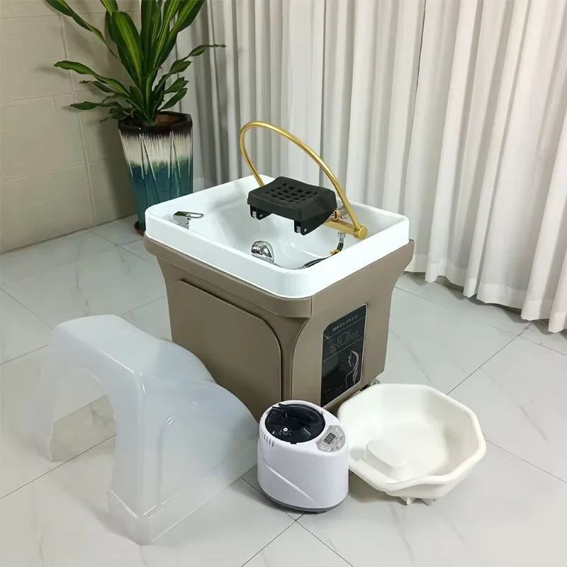 Japanese Head Spa Wash Basin Chair with Ceramic Sink - Tidesmit Massage Chairs Fumigation included Tidesmit