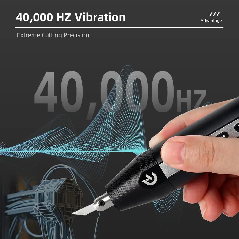 Cordless Ultrasonic Cutter 40KHz Precision Craft Tool for Acrylic Leather Model and More Creative Craft Tool