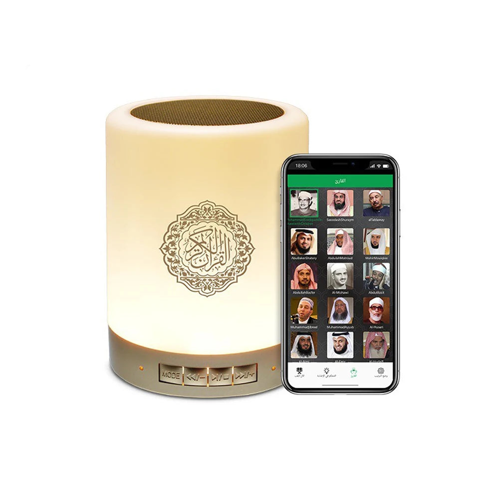 Azan Clock Quran Muslim Islamic Arab Koran Ramadan Bluetooth Speaker Wireless Portable Bright Lamp Holy Night Light Islam Arabic