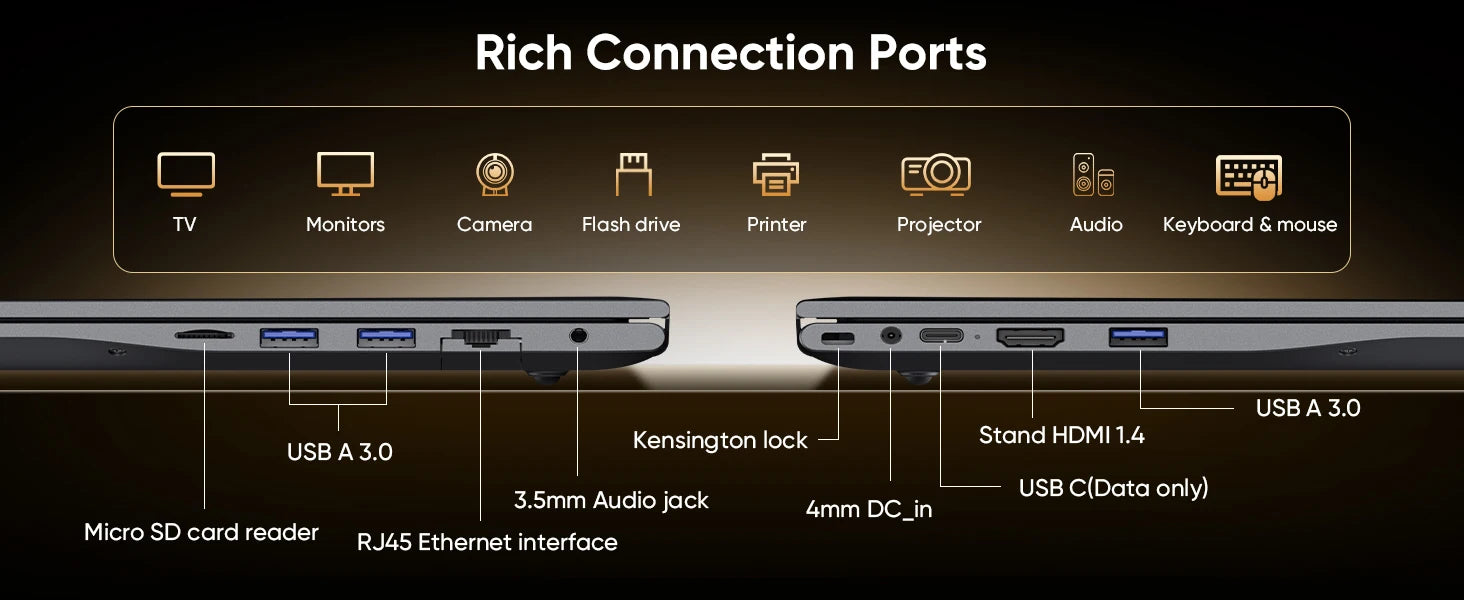 16" Laptop Computer Intel Core i5 Processor Win11 Pro Laptop 16GB RAM 512GB SSD 1920 x 1200 16:10 Display  with Backlit Keyboard