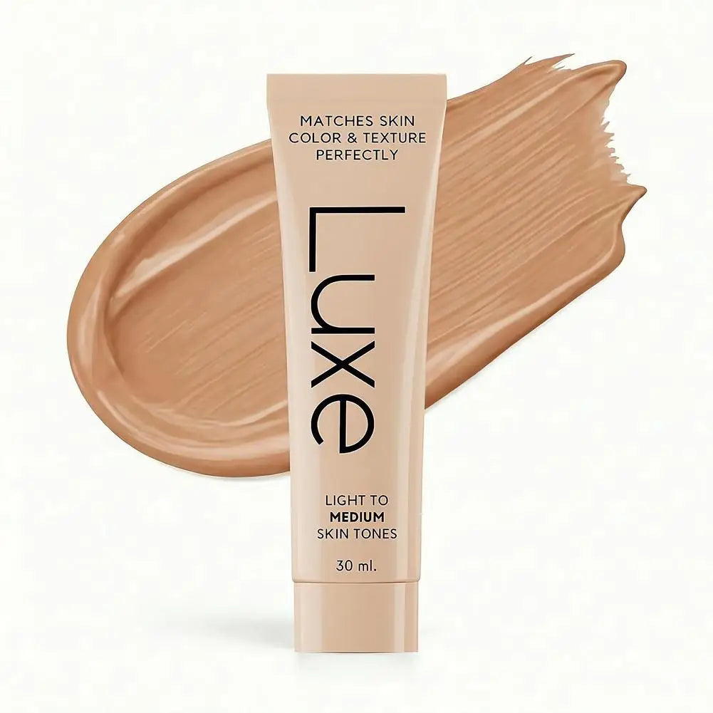 Tidesmit full coverage color change foundation waterproof face makeup texture close-up for acne and even skin tone