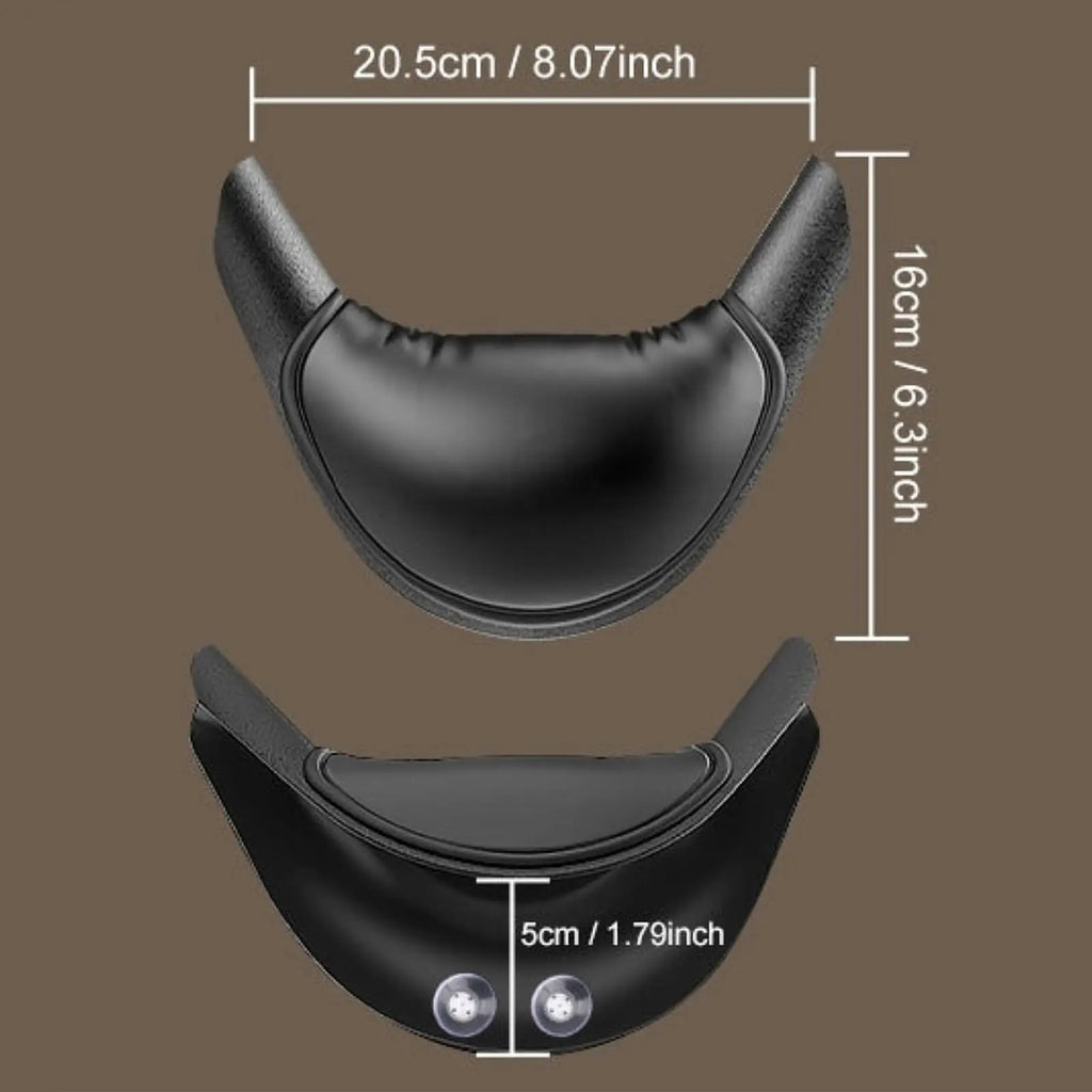 Shampoo Bowl Neck Rest Cushion - Soft Silicone Hair Wash Mat (Black) Massage Chairs Tidesmit