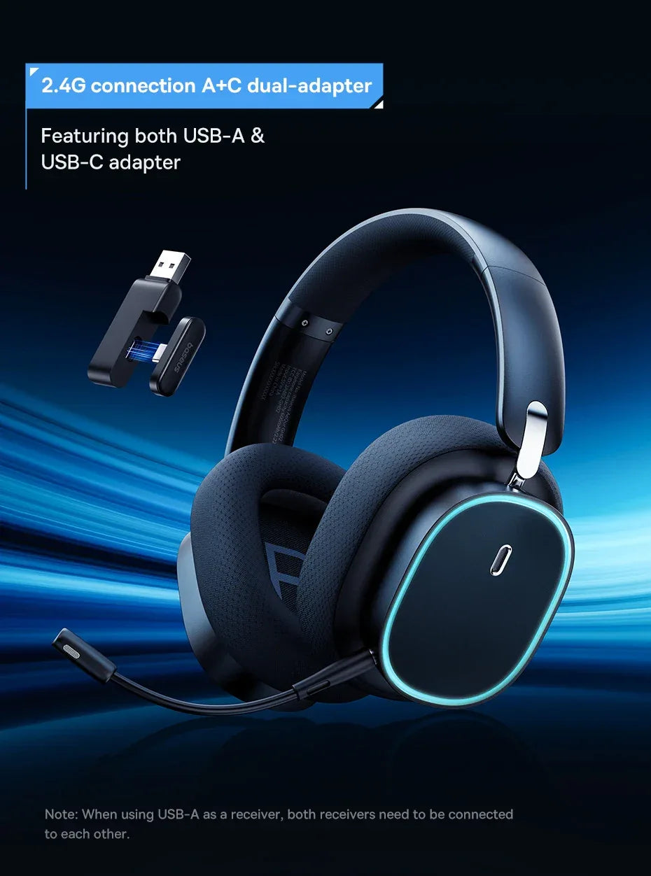 Wireless Gaming Headset Bluetooth 5.3 40mm Driver Tidesmit 01 Tidesmit