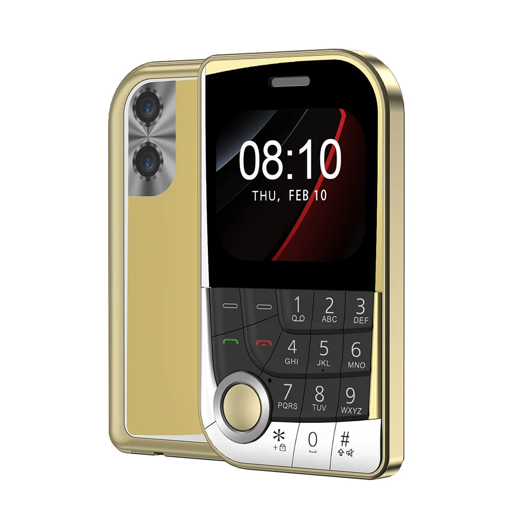 SERVO V10 Card Phone 2.01" Display 2G GSM Dual SIM Standby MP3/MP4 Magic Voice Speed Dial Torch Button Small Cellular Telephones