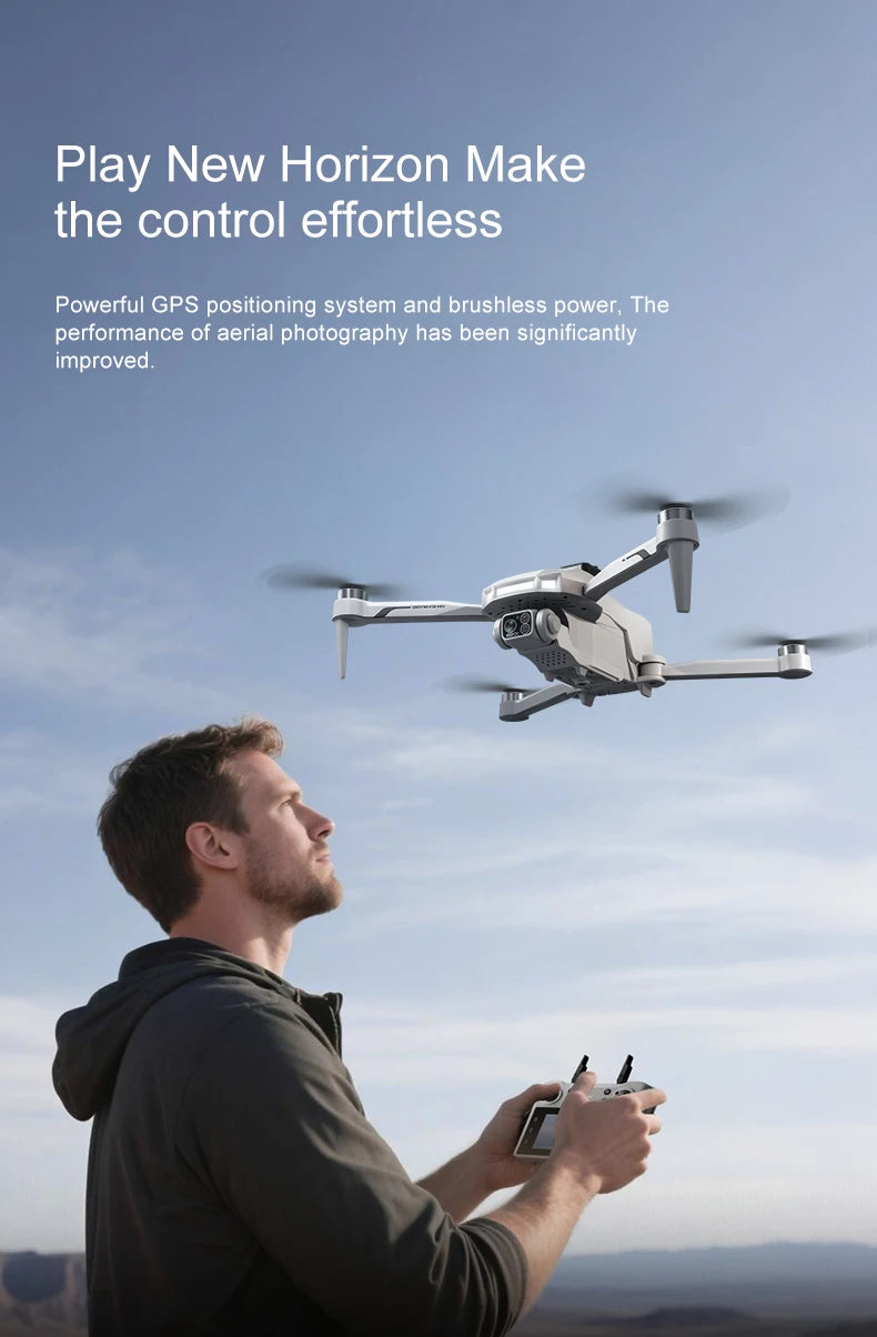 GPS Drone with 4K Camera - Foldable Brushless Quadcopter | Tidesmit Tidesmit