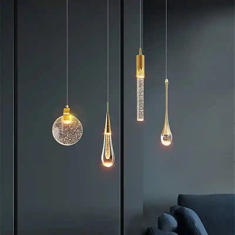 Bubble Crystal Pendant Ring Light for Modern Dining Rooms | Tidesmit Tidesmit